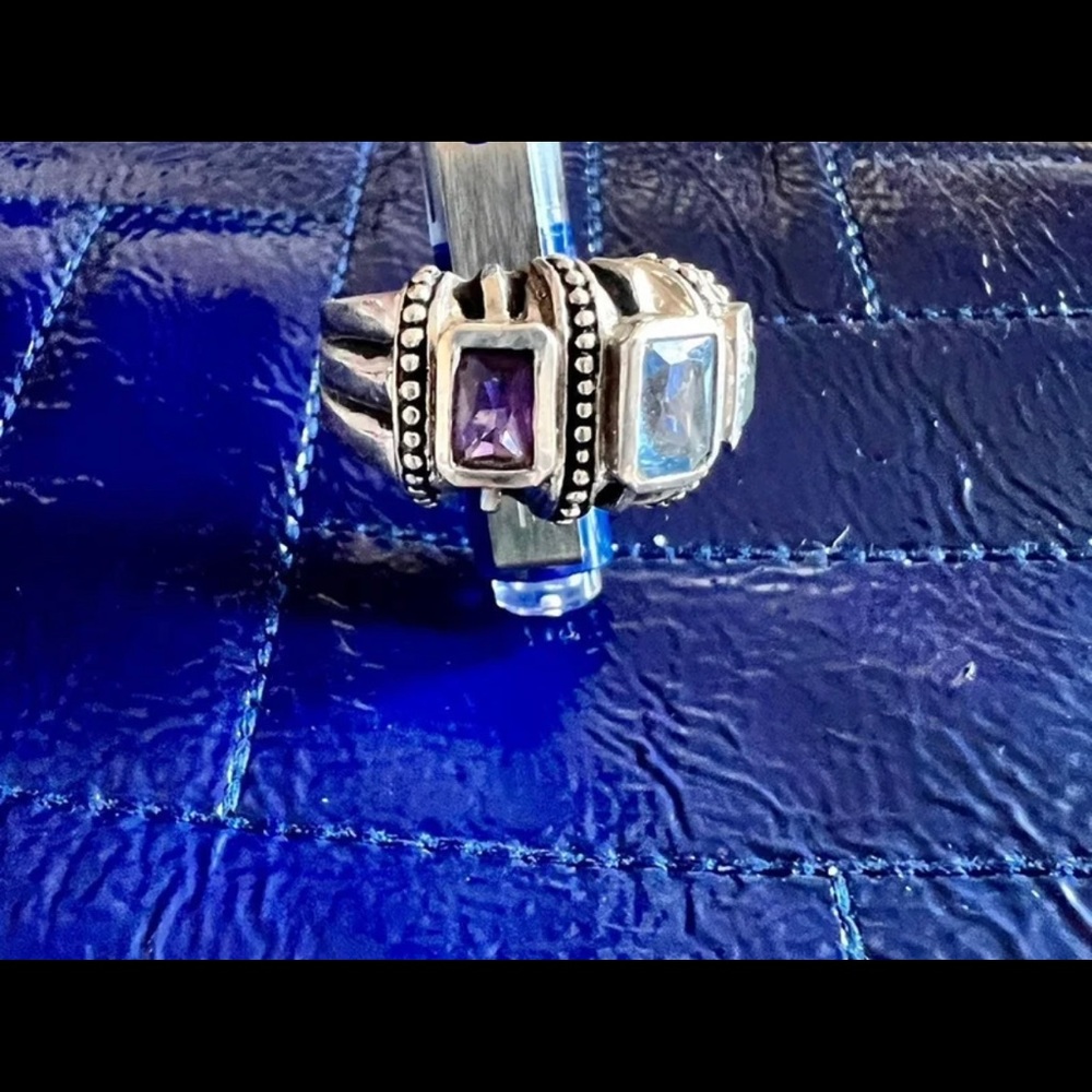 Sterling Silver Ring with gems